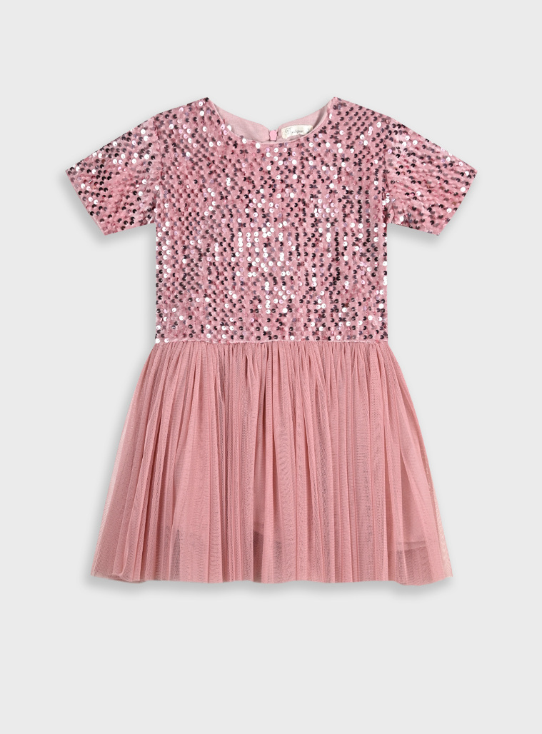 Φόρεμα με παγιέτες και τούλι για κορίτσι. Boutique collection | ΡΑΣΤ