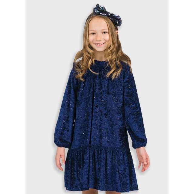 Βελούδινο φόρεμα με φραμπαλά για κορίτσι. Boutique collection | ΜΑΡΕΝ Βελούδινο φόρεμα με φραμπαλά για κορίτσι. Boutique collection | ΜΑΡΕΝ