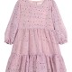 Girl΄s dress with printed tulle.Boutique collection | DUSTY PINK