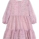 Girl΄s dress with printed tulle.Boutique collection | DUSTY PINK