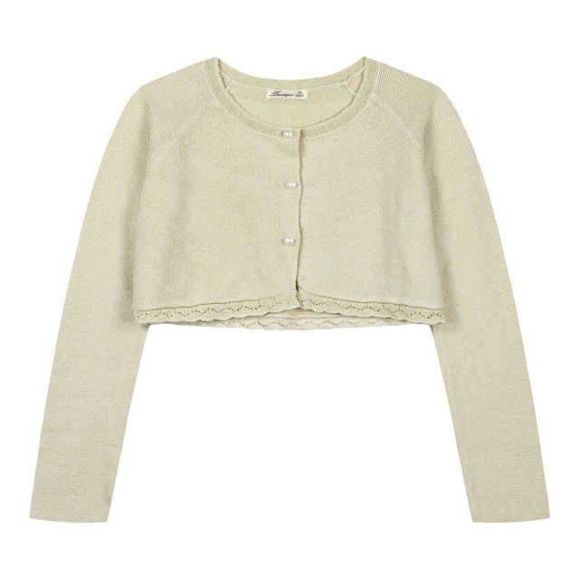 Girl΄s knit bolero for special occassions | ECRU