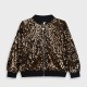 Boutique velvet jacket with sequins for girls | BLACK