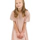 Girl΄s a-line dress with sequins and puffy sleeves.Boutique collection | PINK Girl΄s a-line dress with sequins and puffy sleeves.Boutique collection | PINK