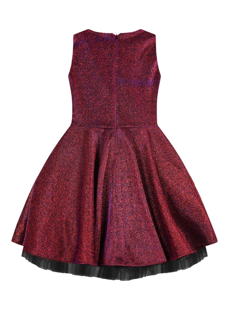 Girl΄s shiny dress with matching headband.Boutique collection | CHERRY