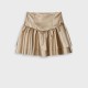 Boutique faux leather skirt for girls | GOLD