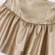Boutique faux leather skirt for girls | GOLD