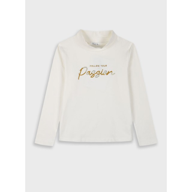 Boutique μπλούζα ζιβάγκο με τύπωμα για κορίτσι | ΕΚΡΟΥ