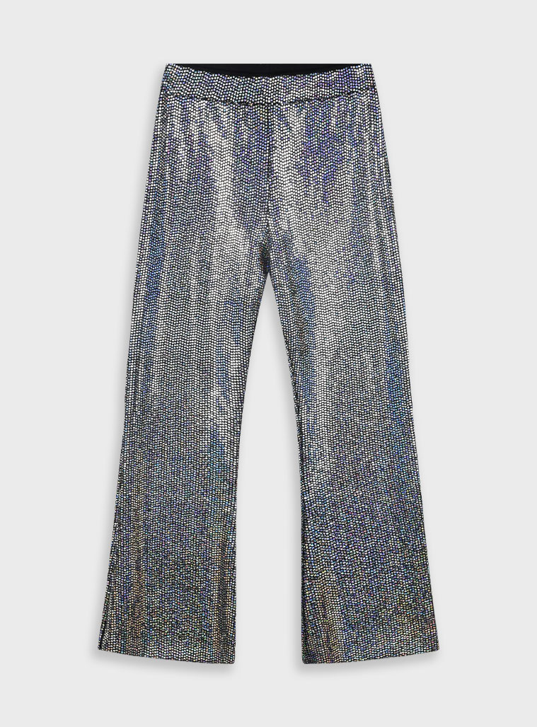 Boutique metallic pants for girls | IRIDESCENT