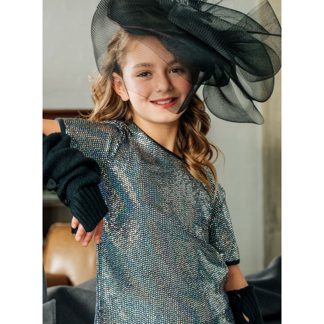 Boutique metallic shirt for girls | IRIDESCENT