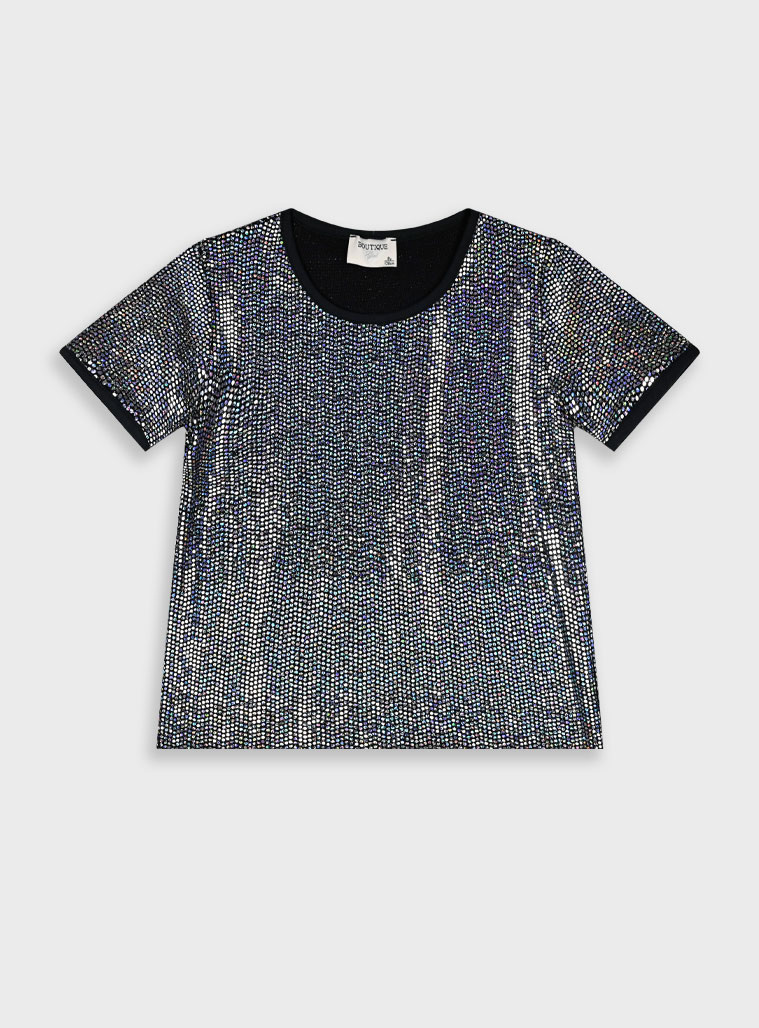 Boutique metallic shirt for girls | IRIDESCENT