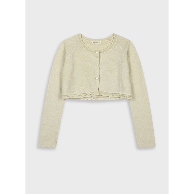 Girl΄s knit bolero for special occassions | ECRU