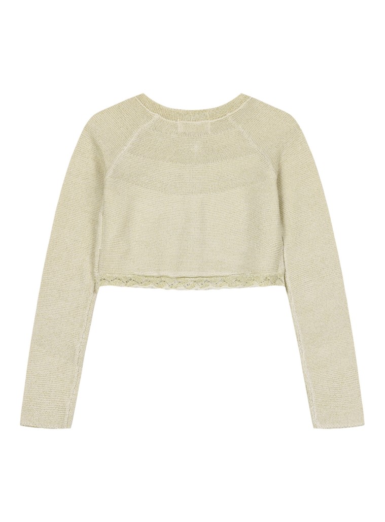 Girl΄s knit bolero for special occassions | ECRU