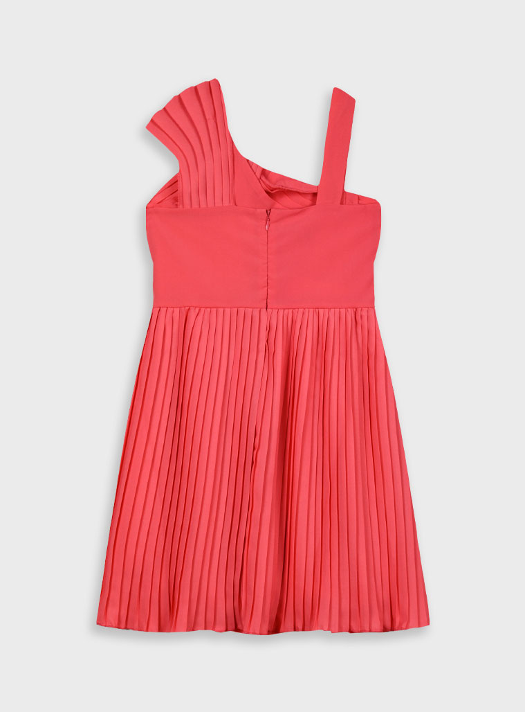 Girl΄s pleated dress | SUGAR CORAL