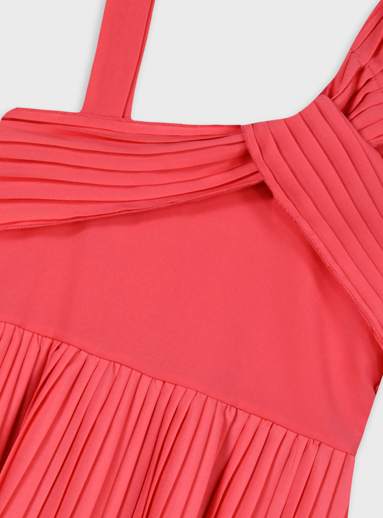 Girl΄s pleated dress | SUGAR CORAL