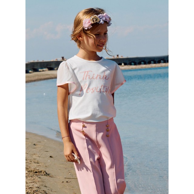 Boutique culottes for girls | DUSTY PINK
