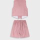 Set of vest with skort | DUSTY PINK