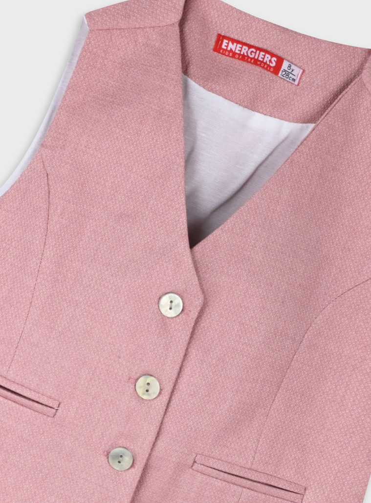 Set of vest with skort | DUSTY PINK