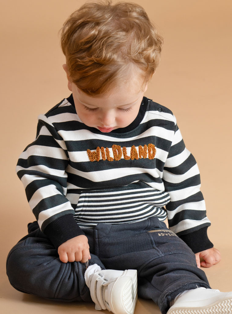 Βρεφική φούτερ φόρμα | ΑΝΘΡΑΚΙ