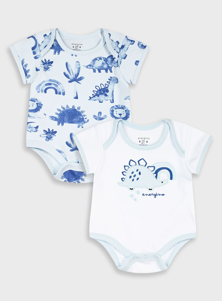 Energiers - ΣΗΜΑΝΤΙΚΟ: Σε περίπτωση διαφοράς τιμής από το κατάστημα ισχύει παντα και μόνο η τιμή του καταστήματος Βρεφικό σετ 2 κορμάκια | ΑΝ.ΜΠΛΕ