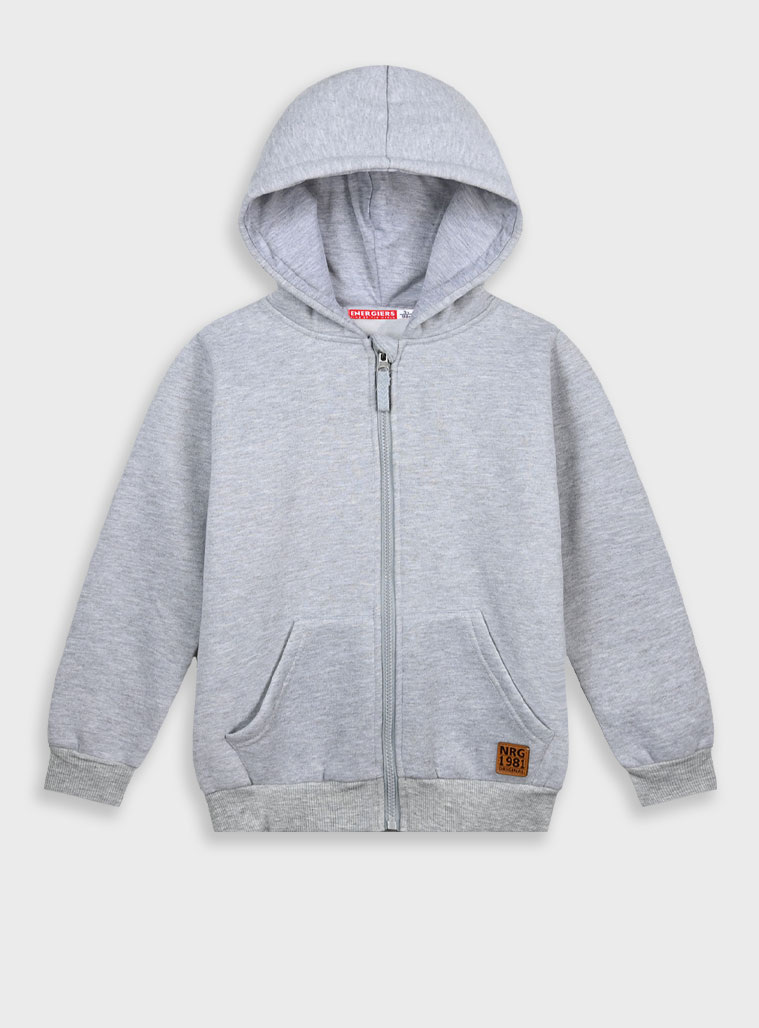 Energiers - ΣΗΜΑΝΤΙΚΟ: Σε περίπτωση διαφοράς τιμής από το κατάστημα ισχύει παντα και μόνο η τιμή του καταστήματος Energiers Basic Line φούτερ ζακέτα με κουκούλα | ΜΕΛΑΝΖ