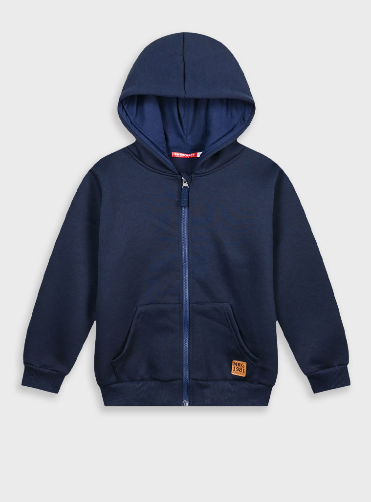 Energiers - ΣΗΜΑΝΤΙΚΟ: Σε περίπτωση διαφοράς τιμής από το κατάστημα ισχύει παντα και μόνο η τιμή του καταστήματος Energiers Basic Line φούτερ ζακέτα με κουκούλα | ΜΑΡΕΝ