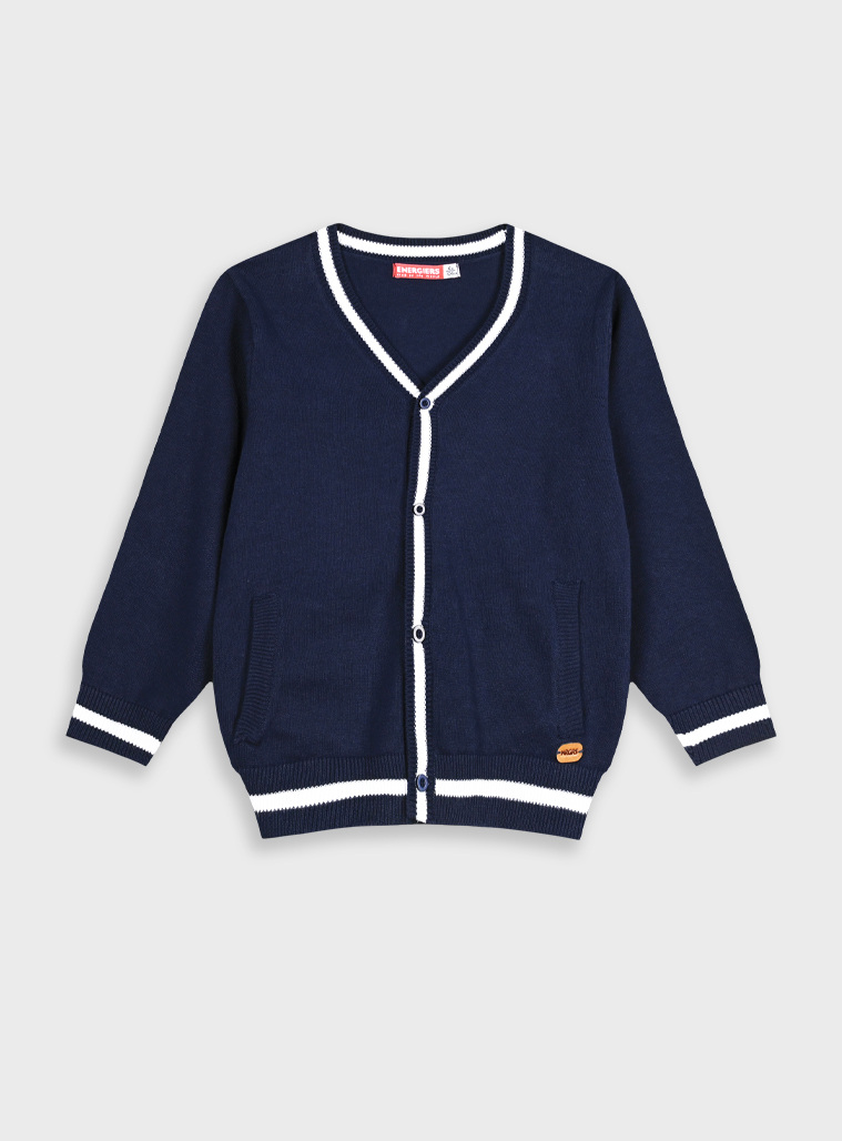 Πλεκτή βαμβακερή ζακέτα με τσέπες | ΜΑΡΕΝ