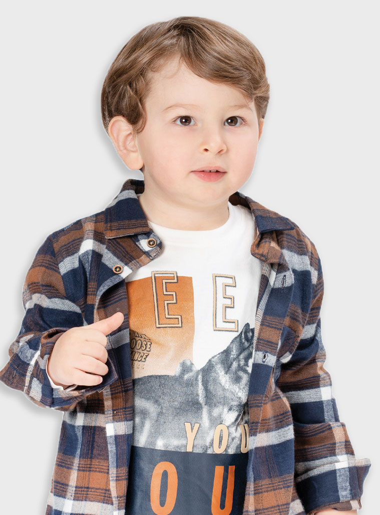 Μακό μακρυμάνικο για αγόρι | ΕΚΡΟΥ