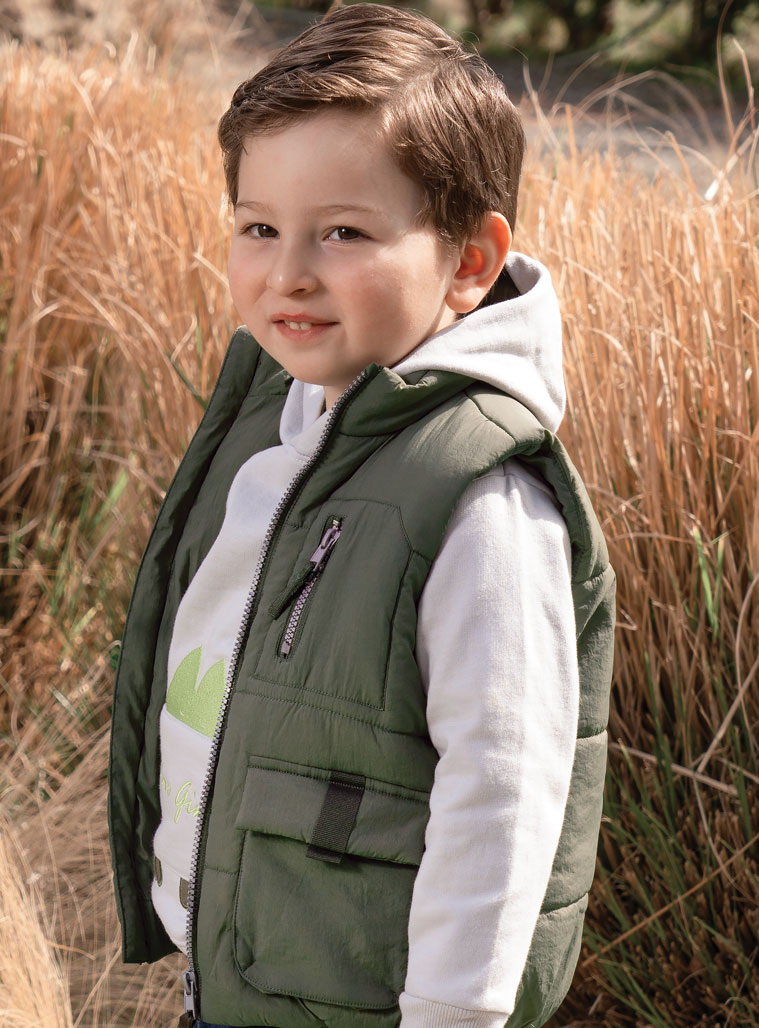 Παιδικά ρούχα Energiers - ΣΗΜΑΝΤΙΚΟ: Σε περίπτωση διαφοράς τιμής από το κατάστημα ισχύει παντα και μόνο η τιμή του καταστήματος Αμάνικο μπουφάν γιλέκο | ΧΑΚΙ