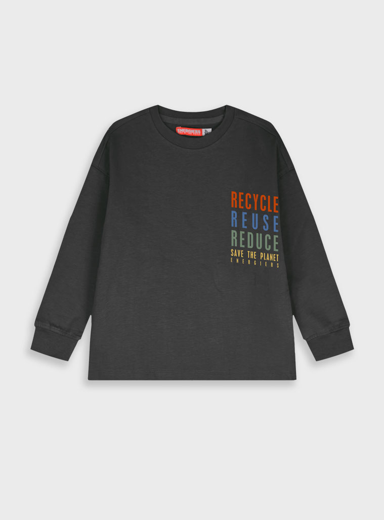 Energiers - ΣΗΜΑΝΤΙΚΟ: Σε περίπτωση διαφοράς τιμής από το κατάστημα ισχύει παντα και μόνο η τιμή του καταστήματος Μακρυμάνικη μπλούζα | ΜΑΥΡΟ