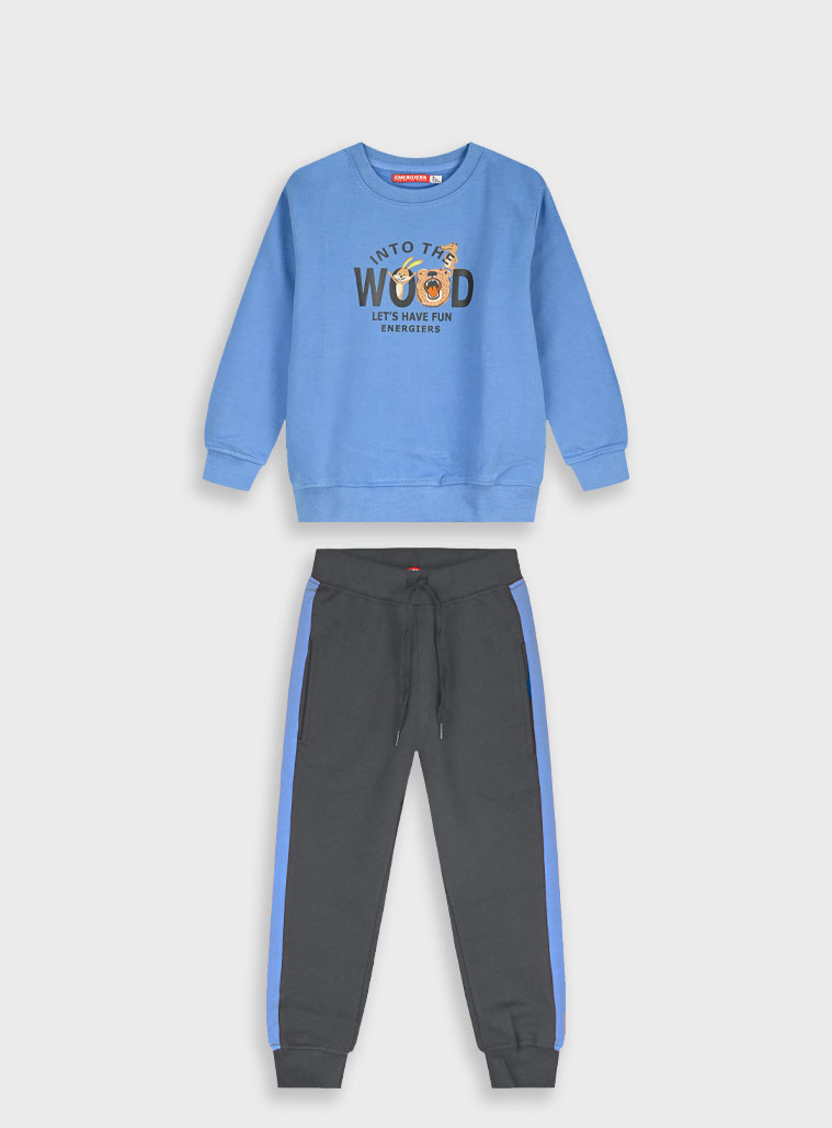 Παιδικά ρούχα Energiers - ΣΗΜΑΝΤΙΚΟ: Σε περίπτωση διαφοράς τιμής από το κατάστημα ισχύει παντα και μόνο η τιμή του καταστήματος Φούτερ φόρμα με τύπωμα | ΑΝΘΡΑΚΙ