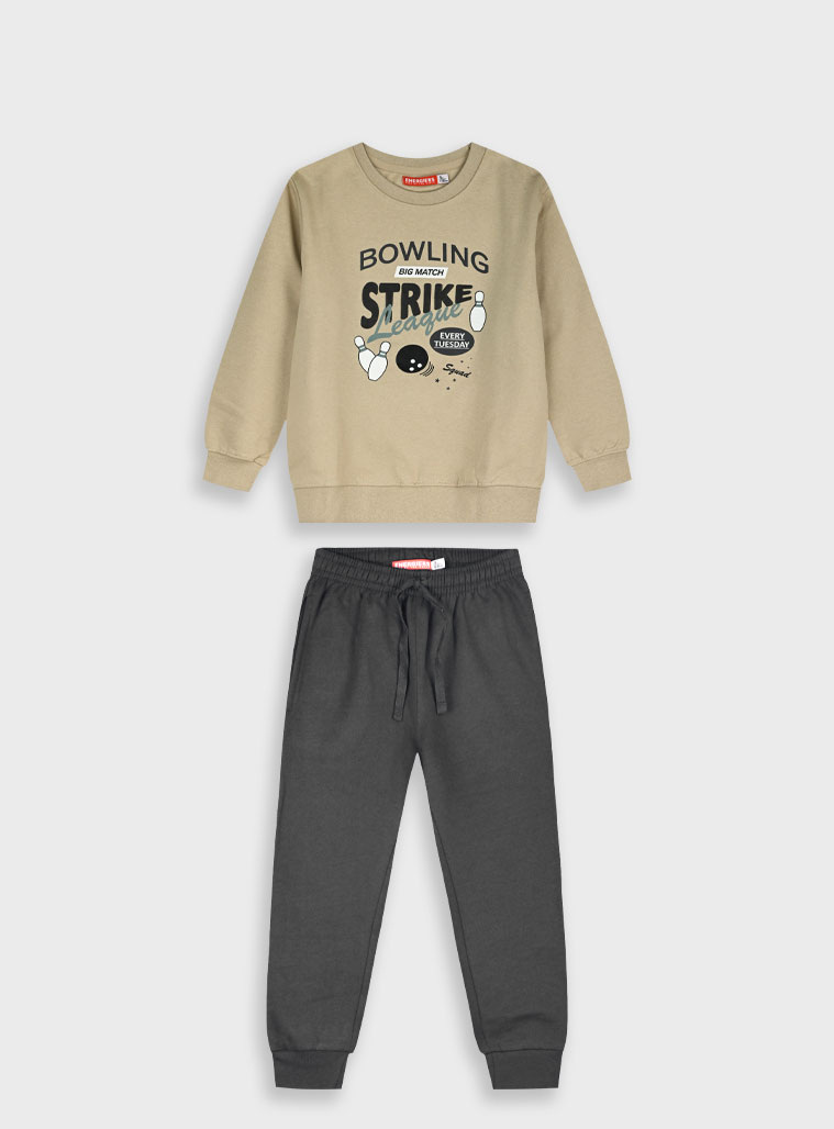 Παιδικά ρούχα Energiers - ΣΗΜΑΝΤΙΚΟ: Σε περίπτωση διαφοράς τιμής από το κατάστημα ισχύει παντα και μόνο η τιμή του καταστήματος Φούτερ φόρμα με τύπωμα | ΑΝΘΡΑΚΙ