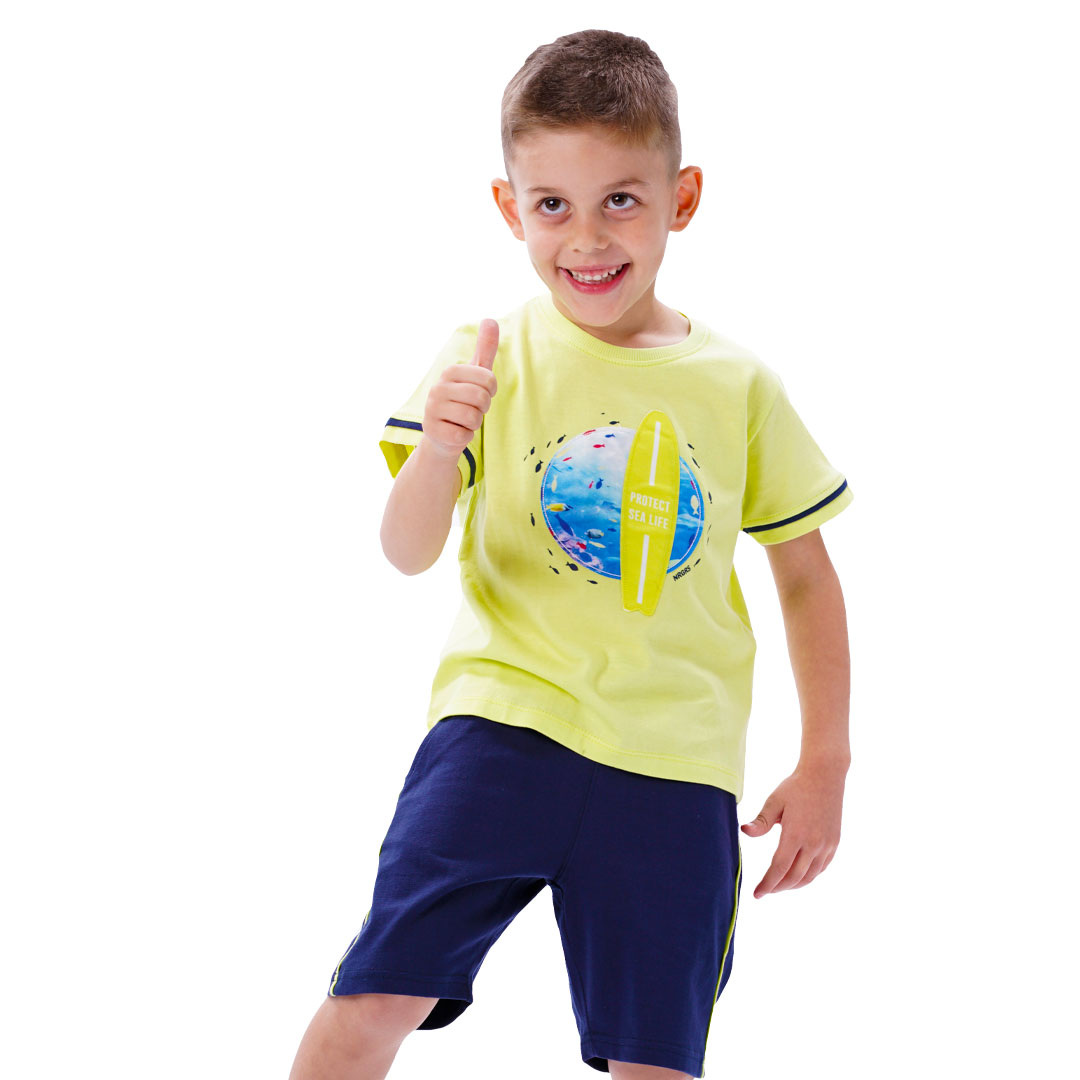 Παιδικό μακό σετ 2 τεμάχια με τύπωμα στην μπλούζα για αγόρι | ΜΑΡΕΝ ΑΓΟΡΙ 1-6>Σετ>ΝΕΕΣ ΑΦΙΞΕΙΣ>Σετ