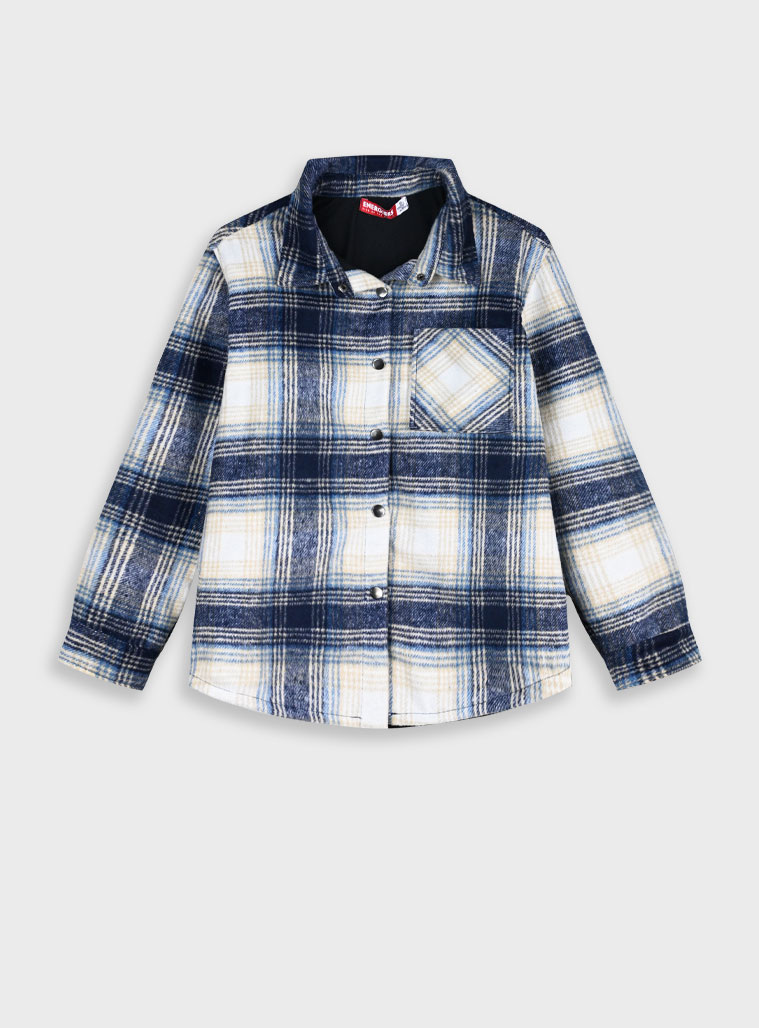 Καρρώ πουκάμισο/ζακέτα | ΜΠΛΕ φωτογραφία