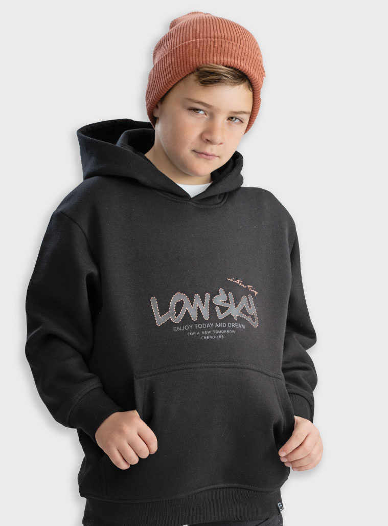 Energiers Μπλούζα με κουκούλα | ΜΑΥΡΟ