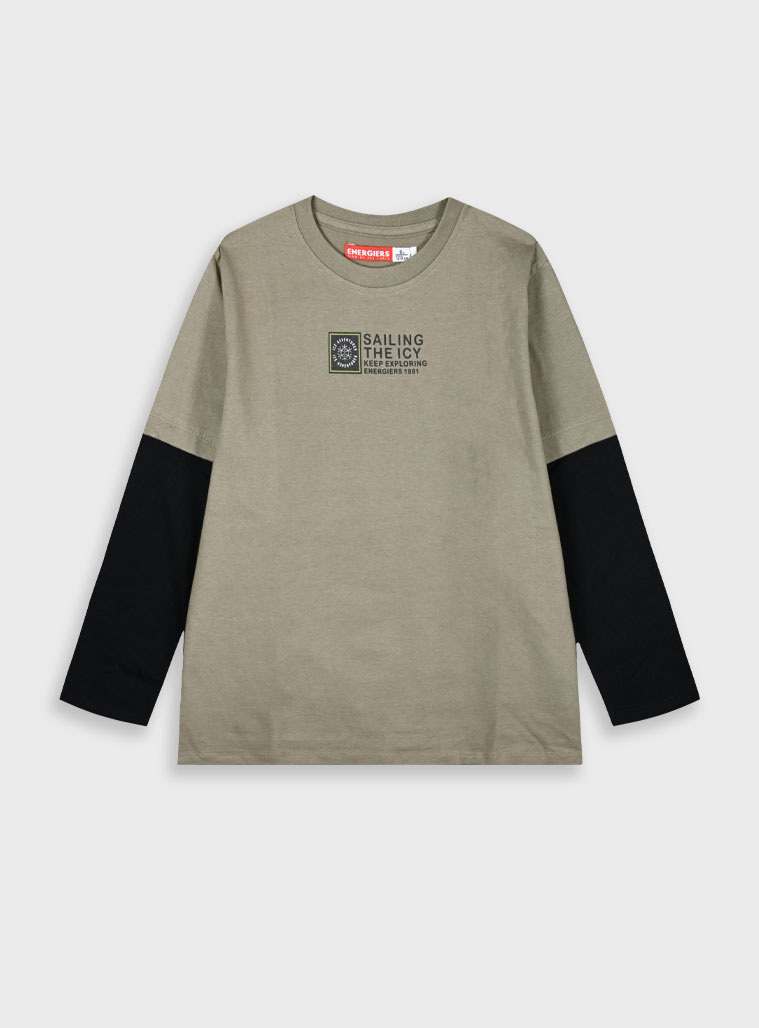 Energiers - ΣΗΜΑΝΤΙΚΟ: Σε περίπτωση διαφοράς τιμής από το κατάστημα ισχύει παντα και μόνο η τιμή του καταστήματος Μακρυμάνικη μπλούζα | SMOKE GREY