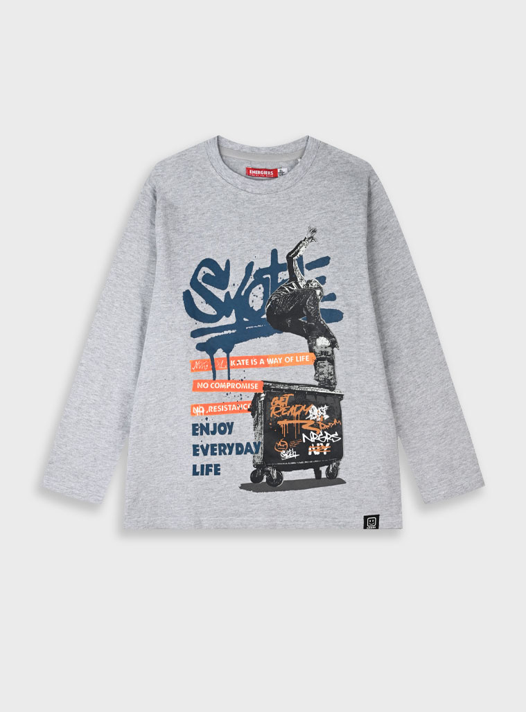 Energiers - ΣΗΜΑΝΤΙΚΟ: Σε περίπτωση διαφοράς τιμής από το κατάστημα ισχύει παντα και μόνο η τιμή του καταστήματος Μακρυμάνικη μπλούζα | ΜΕΛΑΝΖΕ