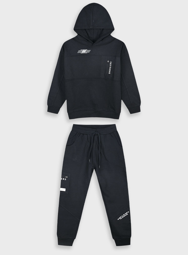 Energiers - ΣΗΜΑΝΤΙΚΟ: Σε περίπτωση διαφοράς τιμής από το κατάστημα ισχύει παντα και μόνο η τιμή του καταστήματος Φούτερ φόρμα με τύπωμα | ΜΑΥΡΟ