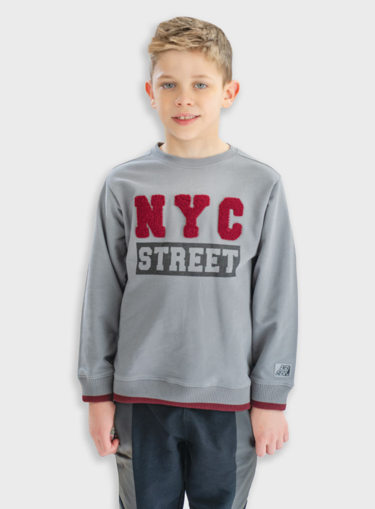 Φούτερ φόρμα με τύπωμα | ΜΑΥΡΟ