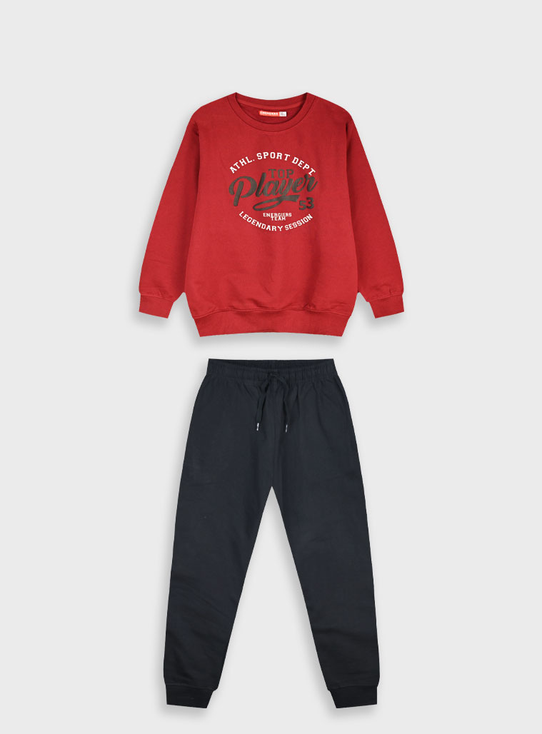 Παιδικά ρούχα Energiers - ΣΗΜΑΝΤΙΚΟ: Σε περίπτωση διαφοράς τιμής από το κατάστημα ισχύει παντα και μόνο η τιμή του καταστήματος Φούτερ φόρμα με τύπωμα | ΜΑΥΡΟ