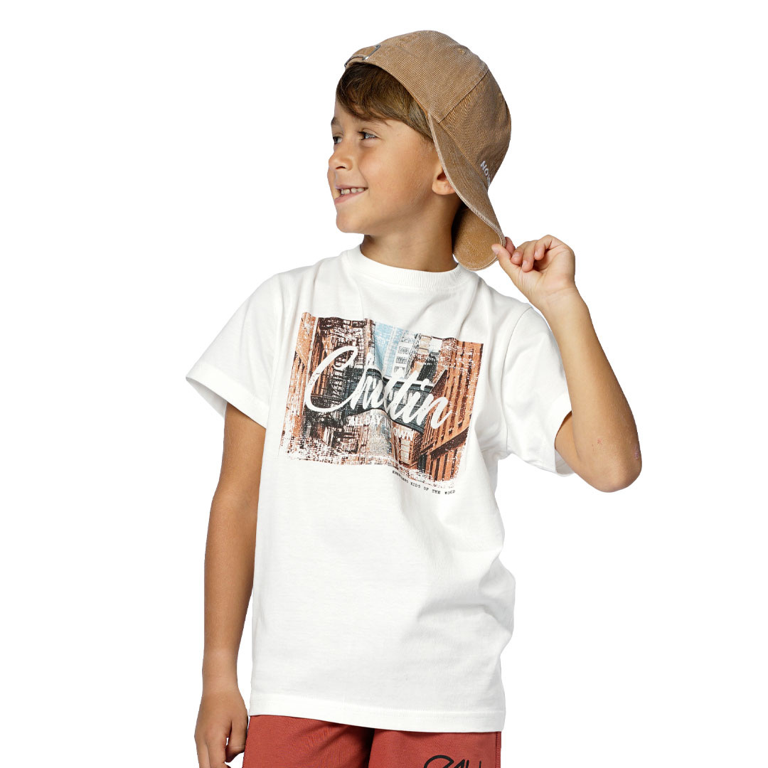 Κοντομάνικη μπλούζα με τύπωμα για αγόρι | ΕΚΡΟΥ ΑΓΟΡΙ 6-16>Μπλούζα>ΝΕΕΣ ΑΦΙΞΕΙΣ>Μπλούζα