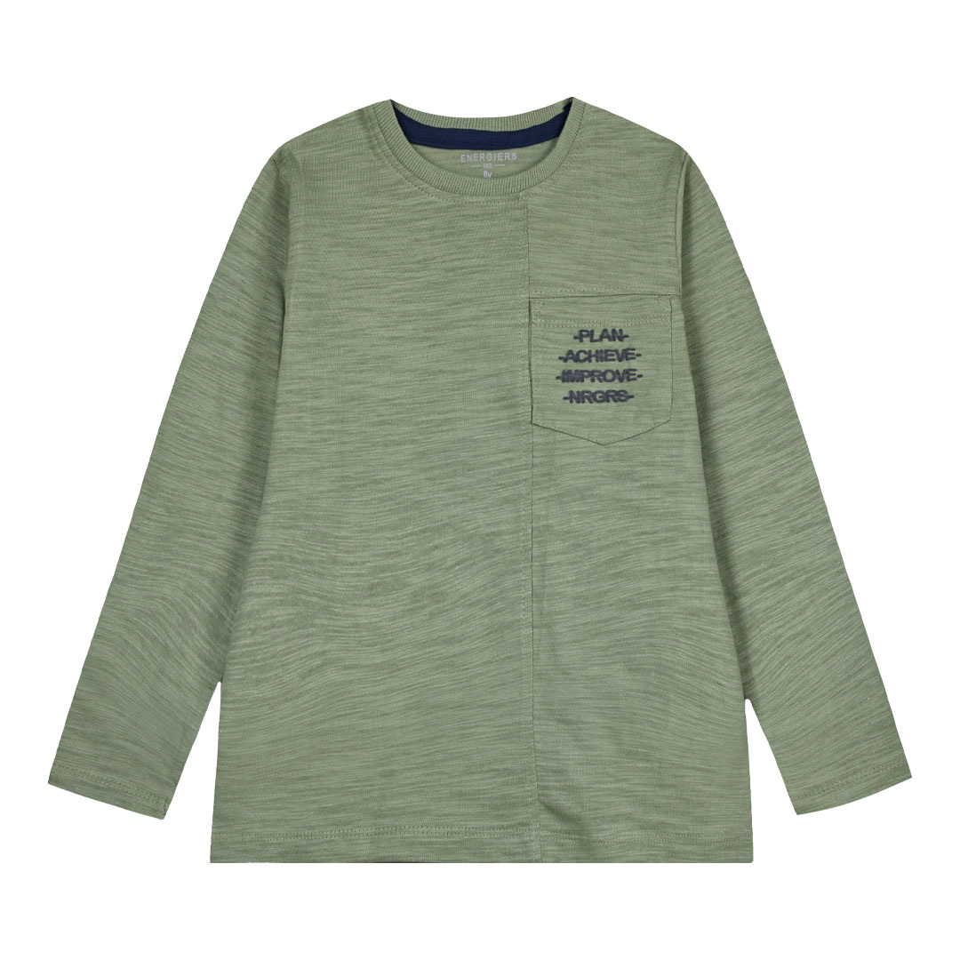 Μακό μακρυμάνικη μπλούζα με τυπωμένη τσέπη για αγόρι | ΧΑΚΙ ΑΓΟΡΙ 6-16>Μπλούζα>ΝΕΕΣ ΑΦΙΞΕΙΣ>Μπλούζα