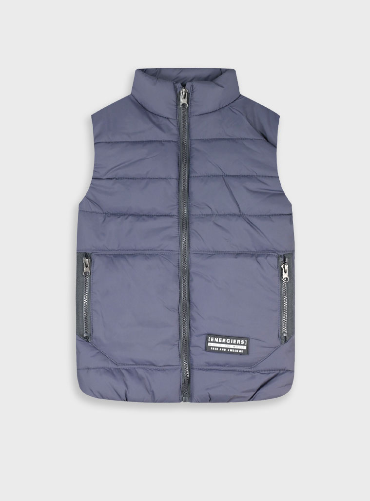 Αμάνικο μπουφάν γιλέκο για αγόρι | ΓΚΡΙ