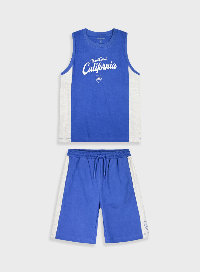 Σετ με τύπωμα για αγόρι | ΜΠΛΕ