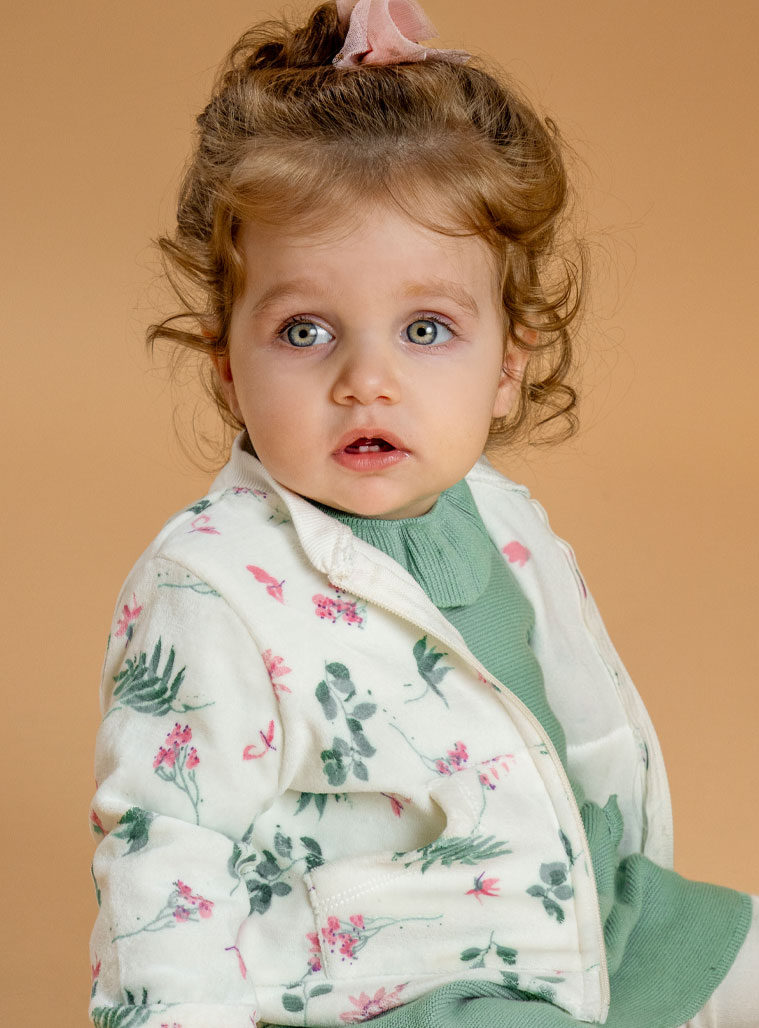 Παιδικά ρούχα - κορίτσι Energiers - ΣΗΜΑΝΤΙΚΟ: Σε περίπτωση διαφοράς τιμής από το κατάστημα ισχύει παντα και μόνο η τιμή του καταστήματος Βρεφική βελουτέ ζακέτα | ΕΜΠΡΙΜΕ