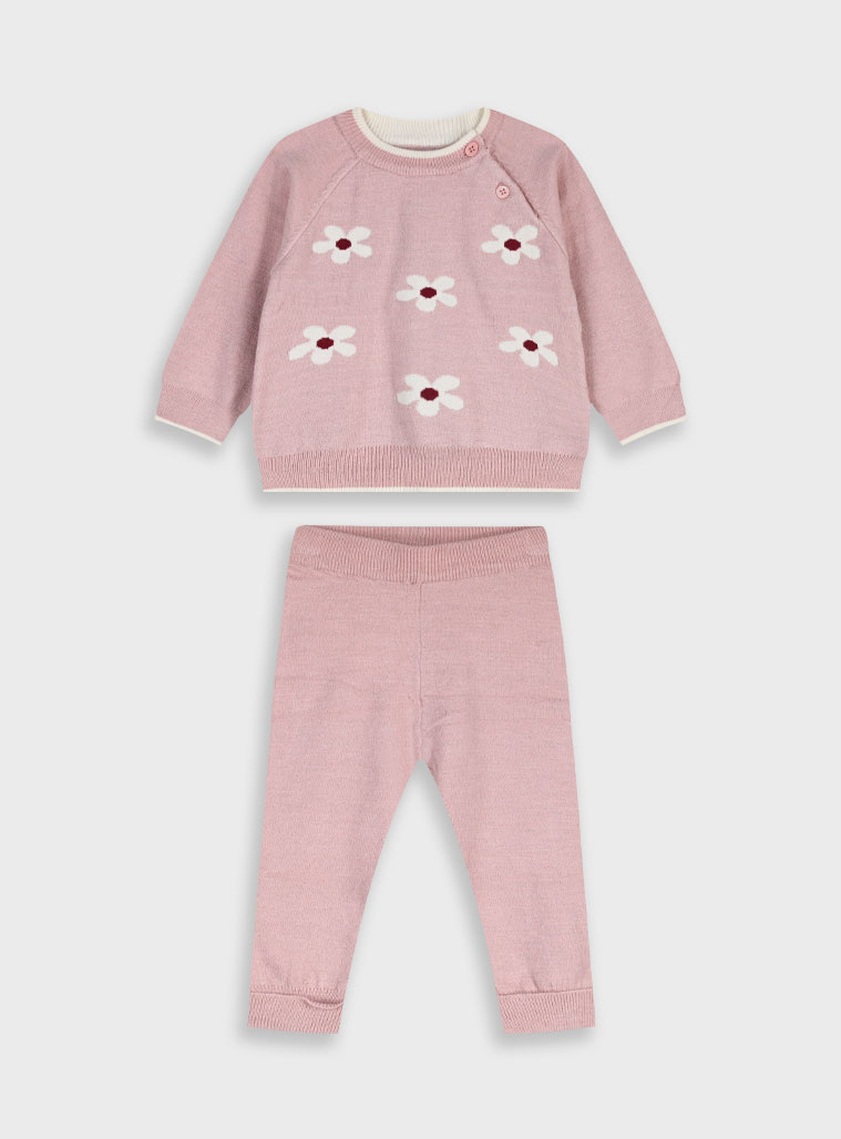 Παιδικά ρούχα - κορίτσι Energiers - ΣΗΜΑΝΤΙΚΟ: Σε περίπτωση διαφοράς τιμής από το κατάστημα ισχύει παντα και μόνο η τιμή του καταστήματος Βρερφικό πλεκτό σετ | ΠΟΥΔΡΑ