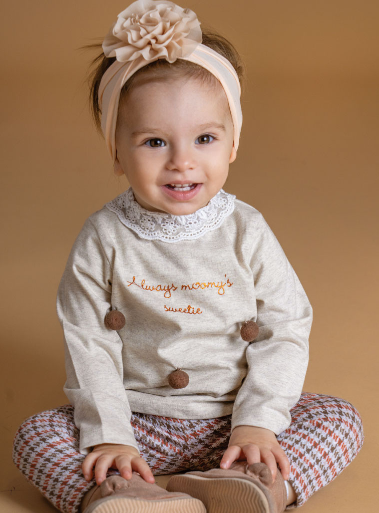 Παιδικά ρούχα - κορίτσι Energiers - ΣΗΜΑΝΤΙΚΟ: Σε περίπτωση διαφοράς τιμής από το κατάστημα ισχύει παντα και μόνο η τιμή του καταστήματος Βρεφικό σετ 2 τεμαχίων μπλούζα με κολάν | ΚΑΡΡΩ