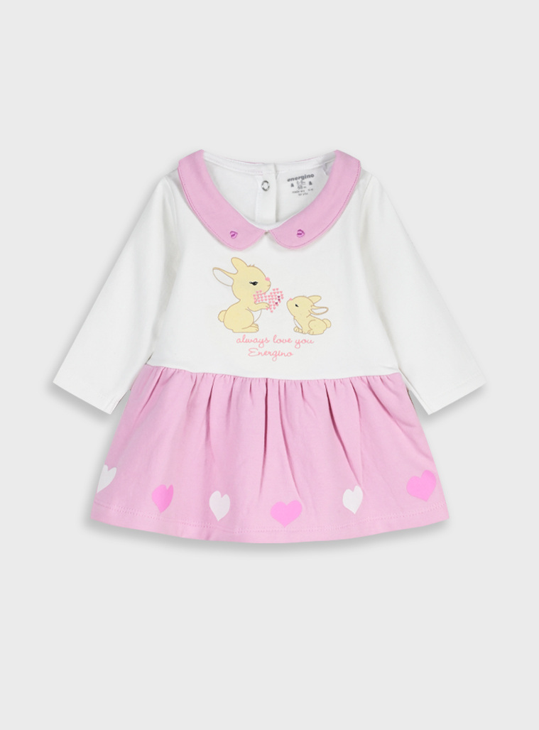 Παιδικά ρούχα - κορίτσι Energiers - ΣΗΜΑΝΤΙΚΟ: Σε περίπτωση διαφοράς τιμής από το κατάστημα ισχύει παντα και μόνο η τιμή του καταστήματος Βρεφικό φούτερ φόρεμα | ΑΝΟΙΧΤΟ ΡΟΖ