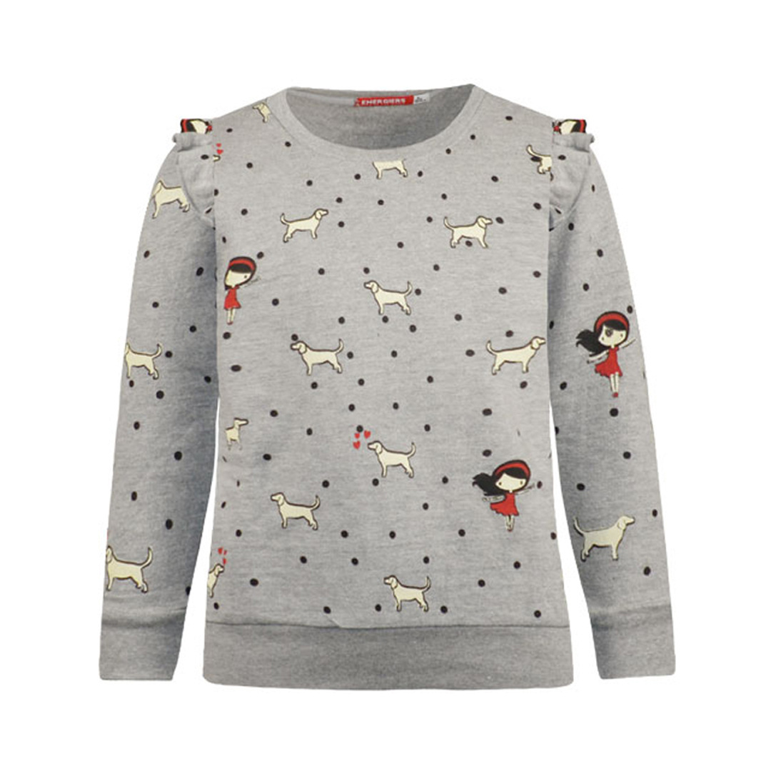 Μπλούζα φούτερ με τύπωμα | ΜΕΛΑΝΖΕ