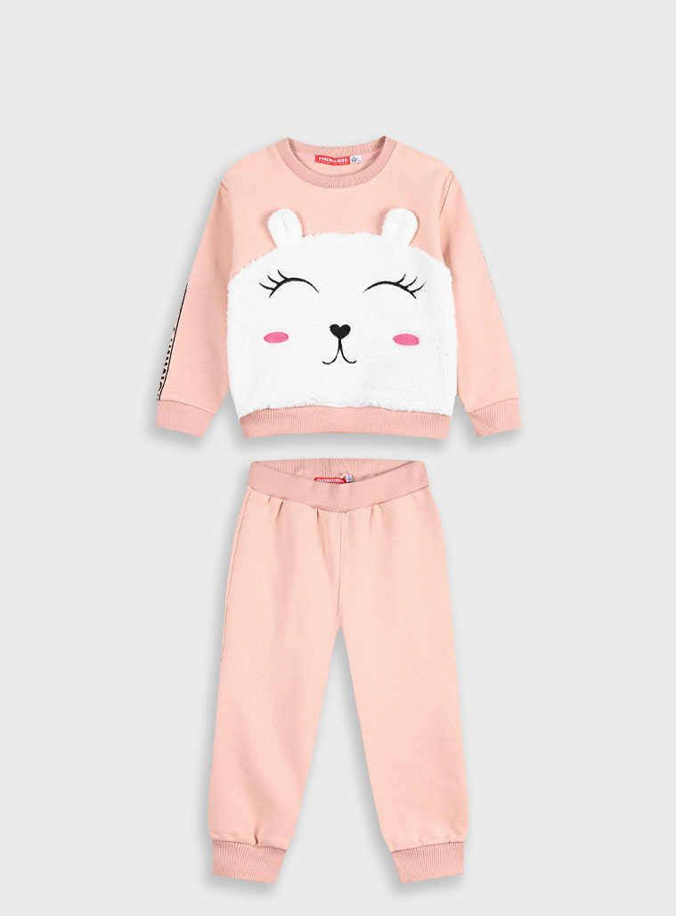 Παιδικά ρούχα - κορίτσι Energiers - ΣΗΜΑΝΤΙΚΟ: Σε περίπτωση διαφοράς τιμής από το κατάστημα ισχύει παντα και μόνο η τιμή του καταστήματος Φούτερ φόρμα με τύπωμα | ΣΚΟΝΙΣΜΕΝΟ ΡΟΖ