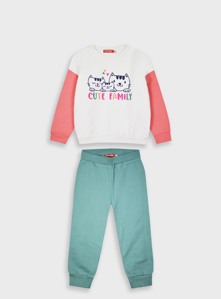 Παιδικά ρούχα - κορίτσι Energiers - ΣΗΜΑΝΤΙΚΟ: Σε περίπτωση διαφοράς τιμής από το κατάστημα ισχύει παντα και μόνο η τιμή του καταστήματος Φούτερ φόρμα με τύπωμα | ΜΕΝΤΑ